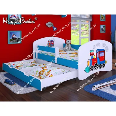 Детский диван-кровать 160х80 см Happy бежевый с ящиком и защитным бортиком, кровать  детская от 3х лет - купить с доставкой по выгодным ценам в  интернет-магазине OZON (879086442)