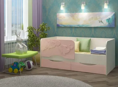 Детская кровать от 3х лет \"Малыш\" с бортиком - купить в Минске в  интернет-магазине Идеал Дом, цена