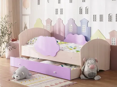 Детская кровать Лимони с ящиками. Детская мебель/кровать для детей