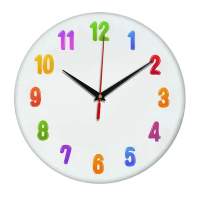 купить Детские настенные часы \"Яркие цифры\" в магазине часов, подарков и  сувениров SouvenirClock