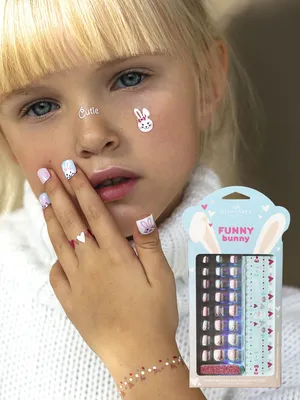 DUNFULI Детские искусственные ногти для маникюра, современный мультяшный  дизайн, Детские искусственные ногти, накладные ногти, накладные ногти,  подарки для девочек | AliExpress
