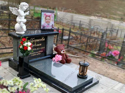 Детские памятники из гранита - памятник ребенку, младенцу. Коростышев