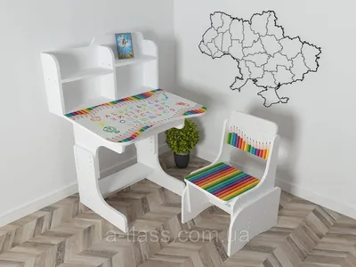 Розовый детский стол-парта со стулом фигурным для детей (роста...: цена  1385 грн - купить Детская мебель на ИЗИ | Киев