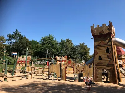 Детские игровые площадки из дерева от производителя