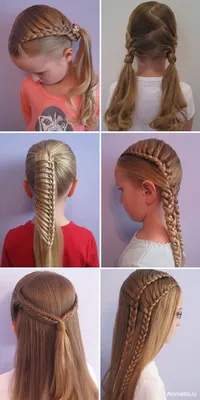 Детские прически на длинные волосы - красивые фото