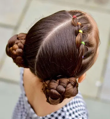Топ 5 Оригинальных причёсок из кос для выпускного из детского сада Детские  причёски Hair tutotial - YouTube