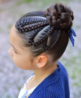 Beautiful children's hairstyle in the kindergarten. Hairstyle for every  day. Pigtails - YouTube