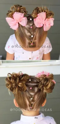 детская прическа | Toddler hairstyles girl fine hair, Girly hairstyles,  Toddler hairstyles girl