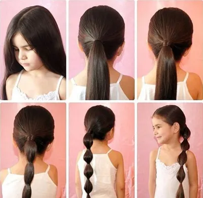 Детские причёски на длинные волосы в домашних (60 фото)