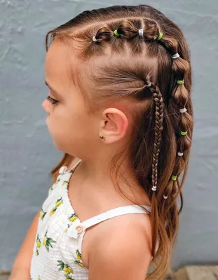 Hairstyles in kindergarten: original ideas and novelties - hairdesignon.com  | Baby hairstyles, Kids hairstyles, Kids braided hairstyles