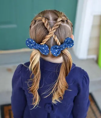 Hairstyles in kindergarten: original ideas and novelties - hairdesignon.com  | Детские прически, Простые прически, Как сделать волосы гуще