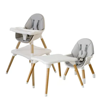 BabyRox стульчик для кормления, цвет белый с серым сиденьем | Купить по  выгодной цене в детском магазине Piccolo, СПб