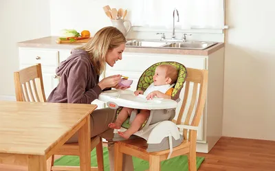 Купить детский стульчик трансформер для кормления с пластиковой столешницей  бук For Kids |интернет магазин детских товаров BabyTime