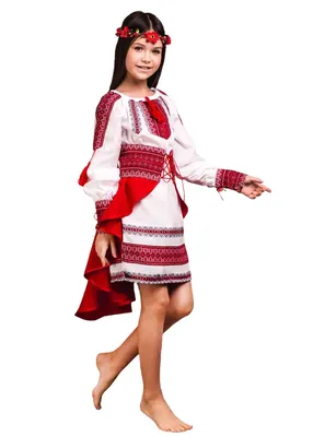 Национальный костюм украинский детский, 270251, размеры 3-4 года, 5-6 лет,  7-8 лет, 9-10 лет, 11-12 лет | Сравнить цены на ELKA.UA