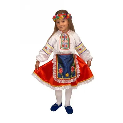 Украинский национальный костюм для девочки. Детский карнавальный костюм.