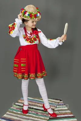 Украинский национальный костюм для девочки №13 (116-140см.) купить недорого  от украинского производителя вышиванок и национальных костюмов в  интернет-магазине ❰❰FOLK STYLE❱❱