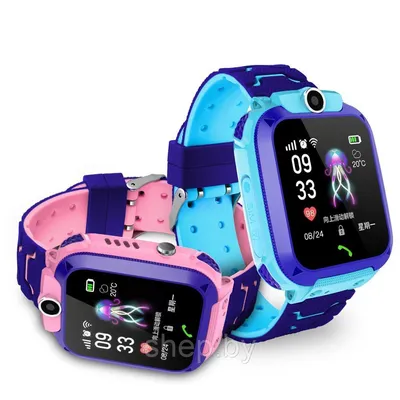 Детские Умные Часы SMART WATCH A28 с GPS ( + SIM + P67 + 400мА ) с камерой  цвет : розовый, голубой (ID#198041915), цена: 69 руб., купить на Deal.by