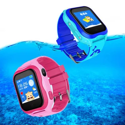 2KITA.COM.UA • Детские умные часы с GPS Smart baby watch A32  водонепроницаемые c камерой Pink