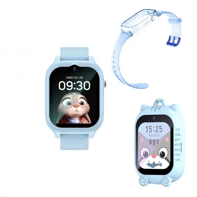 Умные часы для детей SMART PRESENT Детские смарт часы c телефоном, GPS,  видеозвонком, виброзвонком и прослушкой Smart Baby Watch KT26 4G Wonlex /  Умные смарт часы для детей с сим картой /