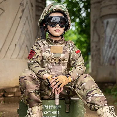 Детский военный костюм для девочки - купить оптом по выгодной цене |  «Тренд-опт»
