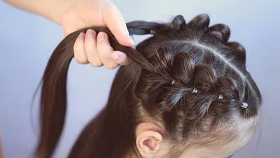 ПРИЧЕСКА на 1 сентября/выпускной для девочек.| Плетение с лентой |Little  Girl's Hairstyle Tutorial - YouTube