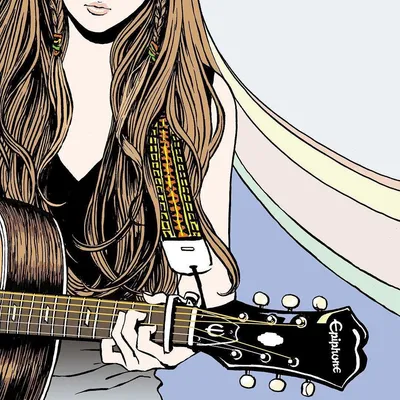 Картинка Девушка с гитарой » Музыка » Картинки 24 - скачать картинки  бесплатно