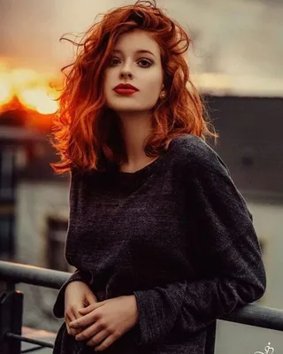 Девушка с рыжими волосами арт - 58 фото