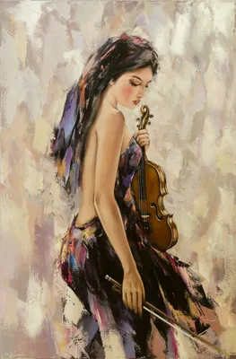 Девушка со скрипкой стоковое фото ©tadija 1859643