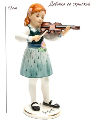 Девушка со скрипкой — EX5881 40х30 см / Купить картину по номерам Цветной