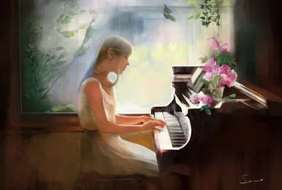 Девушка у пианино — Википедия