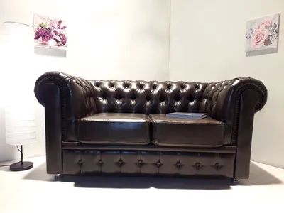 Классический английский угловой раскладной диван Chesterfield 270X200X90 см  в текстильной оббивке (на заказ: другой размер, другая