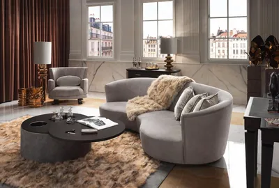 Круглый диван Vander 2 от JLC из Португалии на заказ в Москве - купить в  студии Миланский Дом