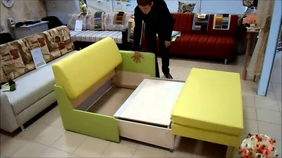 Кухонный диван со спальным местом Флирт blue купить недорого, по цене от  производителя - na-divan.ru