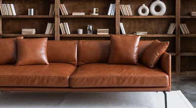 Кожаный диван: 70 фото в интерьере, с чем сочетать, плюсы и минусы | ivd.ru