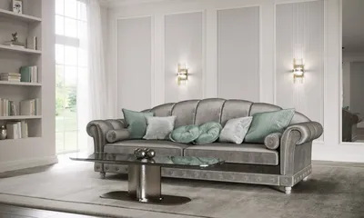 Купить трёхместный итальянский классический диван Прага