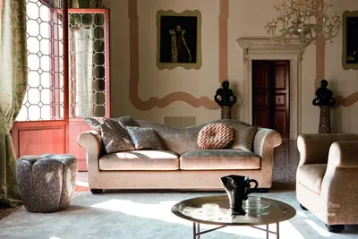 Купить итальянский угловой диван-кровать с деревянным декором