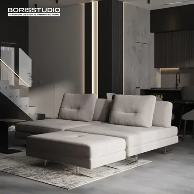 Модульная мягкая мебель для гостиной в современном стиле фото