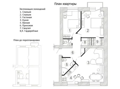 4-х комнатная хрущевка, перепланировка и дизайн | Планировка и  перепланировка | Школа ремонта. Ремонт своими руками. Советы профессионалов