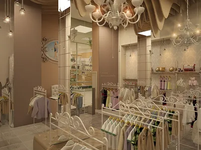 Дизайн магазина детской одежды ⋆ Студия дизайна элитных интерьеров Luxury  Antonovich Design