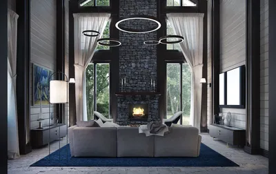 Дизайн интерьера дома 193 кв.м в стиле американская классика - портфолио ГК  «Фундамент»