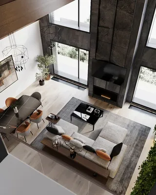 Интерьер гостиной / Interior living room :: Behance