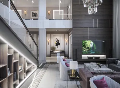 Дизайн второго этажа частного дома - лучшие решения для интерьера на фото  от SALON