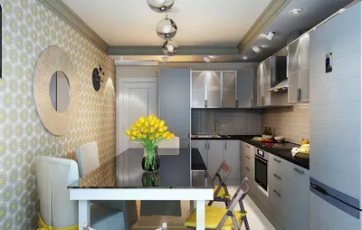 Дизайн кухни 12 кв. м. - 10 фото, идеи планировки красивых кухонных  интерьеров.