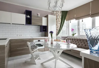 Дизайн кухни 12 кв. м с диваном и телевизором: 150 фото и идеи для  зонирования интерьера и планировки | MrDoors