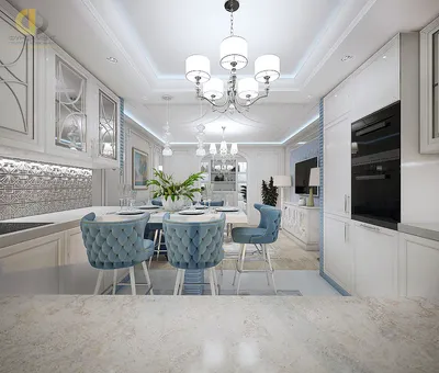 Дизайн интерьера четырёхкомнатной квартиры 127 кв.м в стиле неоклассика -  портфолио ГК «Фундамент»