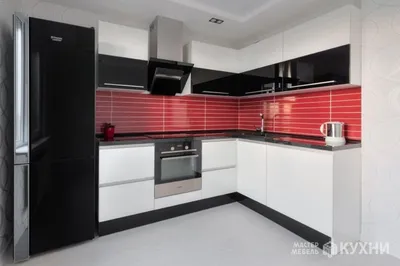 Черно-белая кухня в интерьере - дизайн кухни в черно-белом цвете, фото |  Кухни Мамин дом