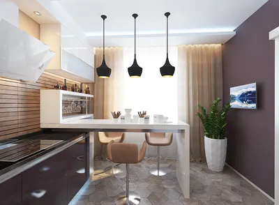 Кухня с 9 кв м: дизайн с серыми и белыми фасадами, угловым гарнитуром и  холодильником (10 фото)