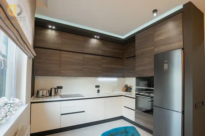 Дизайн проект кухни 13 кв. м в современном стиле | Студия Дениса Серова