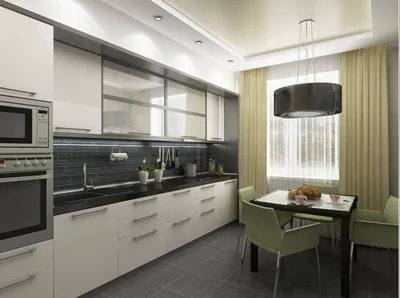 Дизайн кухни 9 кв. метров: 100 фото интерьеров