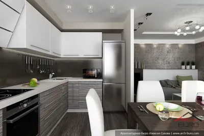 Кухня 8 кв метров: идеи планировки с балконом и холодильником - 35 фото